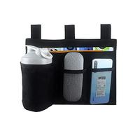 VOANZO Double-deck Bedside Storage Organizer Hanging Bedside Organizer Storage Bag Pocket for College Dorm Rooms Baby Bed Rails Hospital etc