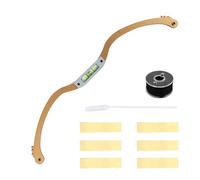 VOANZO Eyebrow Line Marker Ruler Set - Embroidery Level Ruler for Positioning, Measuring, and Balancing, DIY Eyebrow Drawing Practice Tool in Elegant Gold