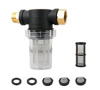 VOANZO Garden Hose Filter Water Hose Debris Line Filter Attachment with 100 Mesh Screen Inline Water Filter for Pressure Washer Inlet and Transfer Pump