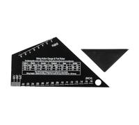 VOANZO Guitar String Gauge High Precision Scale Fret Rocker Metric and Conversion Tables String Height Ruler Fret Leveling Tool for Luthiers 1mm Thickness