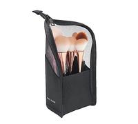 VOANZO Make Up Brushes Holder Waterproof Cosmetic Brush Holder Portable Handheld Make Up Brush Organiser Bag -Clear
