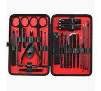 VOANZO Nail Clippers Set Stainless-Steel - 23 pcs Manicure Set Professional Beauty Tools Kit Hook Tweezer Manicure Nail Trimmer Grooming Kit Portable Manicure Nail Clipper Tool Set