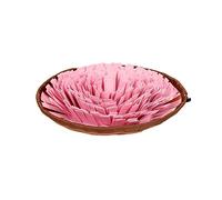 VOANZO Pet Sniffing Feeding Mat Round Dog Training Blanket Washable Dog Foraging Mat Stress Release Pad Pet Sniff Training Mat (pink)