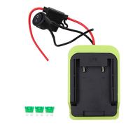 VOANZO Power Wheel DIY Adapter for Ryobi 40V Lithium-ion Battery Dock Power Connector Wire Robotics 14 Gauge Wire with Fuse and Switch Green