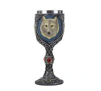 VOANZO Resin Metal Wolf Skull Goblet Retro Gothic Cocktail Cup Wolf Whiskey Cup For Party Bar Drinkware