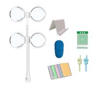 VOANZO Reverse Shot Vision Adjustment Training Mirror Ophthalmology Inverter Optical Flipper Optical Flipper Lens Flip Trial Lens Test Flipper Trial Lens Set（±250°）