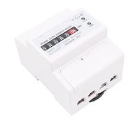 VOANZO Single Phase KWH Meter DIN-Rail Electricity Meter 20-80A AC220V -2 Wire 4P for Home Electricity Consumption Monitoring