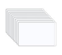 Voarge 10 Pcs Card Holder Protector Sleeves, Soft Transparent ID Business Card Holder, for NHS Vaccination Card, Social Security Card, Insurance Card, Credit Card,Driver's License