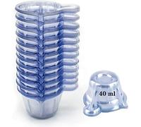 Voarge 100Pcs Urine Cups Plastic, Disposable Plastic Urine Collection Cups Specimen Cups for Pregnancy Ovulation Test, 40 ML