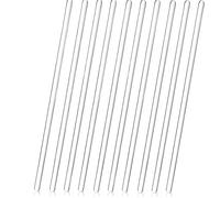 Voarge 10Pcs Glass Stirring Rod with Both Ends Round, 8Inch Glass Mixing Tools for Science, Lab, Kitchen, Experiment and Stir Hot Cold Beverages Cocktails Drinks