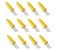 Voarge 12 pieces corn on the cob holder, stainless steel corn on the cob skewers, corn on the cob holder, corn picks for BBQ, grilling, home, cooking, fruit forks