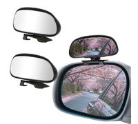 Voarge 2 Pack Blind Spot Mirror for Car, Adjustable 360° Rotation Convex Glass, Rearview Mirror Universal Fit for Cars SUVs Trucks Traffic Safety
