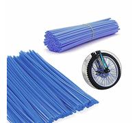 Voarge 72 PCS Spoke Skins, Wheel Rim Trim Wrap Cover Decoration Protector, Pipe Motorcycle Motocross Pit Dirt Bike, Navy Blue