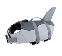 Voarge Dog Life Vest, Swimming Float Jacket Adjustable, Dog Life Jacket for Small, Medium, Large Dogs with Rescue Handle Flotation Vest (Gray shark, S)