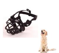 Voarge Dog Muzzles, Adjustable Dog Basket Muzzle Breathable Dog Mouth Cover, Prevent Biting, Chewing & Licking for Small, Medium, Large Aggressive Dogs (4)