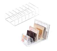 Voarge Eyeshadow Organiser, 2 Sizes Dressing Table Organiser, Dressing Table with 7 Compartments, Acrylic, Pallets Make-Up for Storage