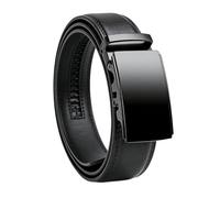 Voarge Men's Leather Belt, Adjustable Automatic Buckle Mens Belt, in Gift Box 120 cm/47.24 inch