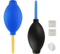 Voarge Pack of 2 Soft Rubber Air Blowers, Bellows Dust Blower, Clean Blower for Lens, Camera, Sensor, Keyboard, Optics Cleaning Sensitive Surfaces