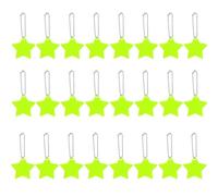 Voarge Pack of 24 Reflectors Children's Pendants, Reflectors Pendant for Backpack, School Bag, Reflector Pendant, Children's Party Bag for Backpack, Cycling, Walking, Running