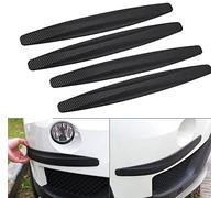 Voarge Pack of 4 Universal Car Corner Bumper Guard Anti-Scratch Protector Sticker Stripes Scratch-Resistant Black