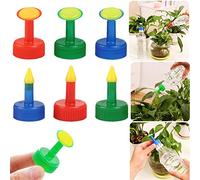 Voarge Pack of 6 Bottle Top Watering Plastic Attachments for 28 mm Drinking Bottles, 3 Colors