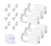 Voarge Pack of 6 Ear Piercing Gun, Disposable Sterile Safety Ear Nose Piercing Gun Kit Pain Free Self Piercing Tool with Stud Asepsis Piercing Kit Piercing Accessories, 4mm