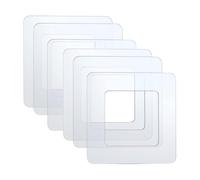 Voarge Pack of 6 Light Switch Covers Protection for Wall Light Switch Protection Wallpaper Protector Suitable for Any Switch Range