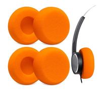 Voarmaks 4-Pack Foam Ear Cushions Replacement Ear Pads for FiiO Snowsky Wind Headphone, Comfortable High-Density Sponge Cover (Orange)