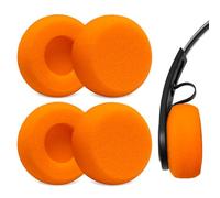 Voarmaks 4-Pack Foam Ear Cushions Replacement Ear Pads for JLAB Rewind, Rewind 2 Wireless Retro Headphones, Comfortable High-Density Sponge Cover (Orange)