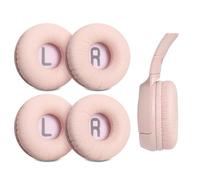Voarmaks 4-Pack Replacement Ear Pads Compatible with JBL Tune 510BT, 520BT, 450BT, 460BT, 500BT, JBL Junior 320 320BT, JR300BT, 310BT Headphones, Ear Cushions with Wrinkled Leather, Pink