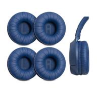 Voarmaks 4-Pack Replacement Ear Pads Compatible with JBL Tune 510BT, 520BT, 450BT, 460BT, 500BT, JBL Junior 320 320BT, JR 300BT, 310BT Headphones, Ear Cushions with Wrinkled Leather, Blue