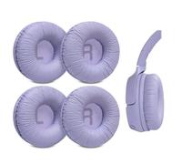 Voarmaks 4-Pack Replacement Ear Pads Compatible with JBL Tune 510BT, 520BT, 450BT, 460BT, 500BT, JBL Junior 320 320BT, JR 300BT, 310BT Headphones, Ear Cushions with Wrinkled Leather, Purple