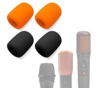 Voarmaks 4-Pcs Foam Mic Cover for JBL EasySing,PBM100,Encore,PartyBox Gen 2 | Also for PartyBox On-The-Go, VM200 and VM300; high-density foam reduces pops, breath and wind noise
