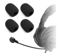 Voarmaks 4 Pcs Mic Cover Compatible with Sennheiser HMD300, HMD300-S, HMD26, HMD26-S, HME26, HME26-S, HMD27, HMDC27, HME27, HMD46, HME46, 556955 SPARE MICROPHONE BOOM, Replacement Mic Windshields