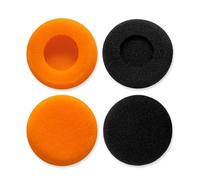 Voarmaks 4 Pcs Replacement Earpads Cushion for JLAB Rewind, Rewind 2, for Koss Porta Pro, KPH40 Headphones Black + Orange Thick Soft Ear Pads Foam Cover