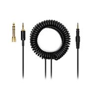 Voarmaks 4 Pole Audio DJ Cable Cord Line Plug Compatible with Pioneer HDJ-X5 X7 S7 CUE1 Headphones Extended Coiled Spring Dj Wire