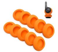 Voarmaks 5 Pairs Foam Ear Pads Cushion Compatible with JLAB Rewind 2, Rewind Wireless Retro Headphones etc, 4-5mm Thickness High Density Foam Cushion Earpads-Orange
