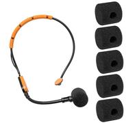 Voarmaks 5 Pcs SM31 Mic Covers Compatible with Shure SM31 P31 PGA31-TQG SM31FT, BLX14/SM31 BLX14/P31, WH20 Wireless Microphone/Headset System, High Density Foam Microphone Pop Filter Windscreen