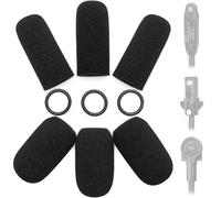 Voarmaks 6 Pack A20 Mic Cover Replacement Microphone Foam Covers Compatible with Bose A20 A10 A30 Aviation Headsets, High-Density Sponge Windscreen