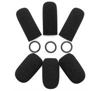 Voarmaks 6 Pack Mic Cover Replacement Microphone Foam Covers Compatible with Bose A20 A10 A30 Aviation Headsets, High-Density Sponge Windscreen