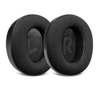 Voarmaks Ear Pads Cushion for Fiio FT1, FT1 Pro Headphone, Replacement Beveled Earpads with Memory Foam (Black Polyester Hybrid)