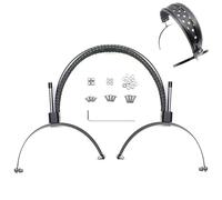 Voarmaks Genuine Leather Full Metal Headband Compatible with Hifiman HE400,SUNDARA,SUNDARA-C Closed-Back,HE R10 R9,HE560,HE6se,SUSVARA Replacement Headphone Weight Dispersing Strap Hybrid Headband