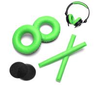 Voarmaks Green Replacement Ear Pads Foam Cushion Headband Compatible with Sennheiser HD25 HD 25 HD 25-1 HD25-1ii HD25SP HMD25 HME25 HMEC25 Headphones