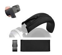 Voarmaks Headband Cover, Dual-Layer Neoprene Headband Cushion Compatible with Focal Utopia, Clear, Elegia, Clear Mg, Elex, Stellia, Celestee, Radiance Headphones- Headband Tape Protection (Black)