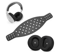 Voarmaks Maxwell Ear Pads + Wide Lambskin Headband Strap Compatible with Maxwell Wireless Gaming Headset, Premium Double-Sided Leather Handcrafted, Durable, Comfortable & Cooler
