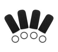 Voarmaks Mic Cover Compatible with David Clark DC One-X,PRO-X2,DC-Pro X,H20,H10 Series Aviation Headset,M-7,M-4,M-5,M-77 Series DC-87 Microphone Protector, 4 Pack Foam Covers & O-Rings Kit
