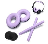 Voarmaks Purple Replacement Ear Pads Foam Cushion Headband Compatible with Sennheiser HD25 HD 25 HD 25-1 HD25-1ii HD25SP HMD25 HME25 HMEC25 Headphones
