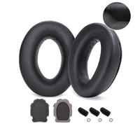 Voarmaks Sheepskin Leather Refresher Kit Ear Pads Mic Muff Windscreen Headband Pad Compatible with Bose A20 X A10 Aviation Headset Headphone (Ear Pads + 3 Mic Cover)