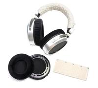 Voarmaks Smooth Velour Ear Pads Pure Wool Headband Cushion Cover Refresher Kit Compatible with Hifiman SUNDARA HE400 HE400SE 400I 400S HE560 560I HE500 300 350 HE3 5 6 Headset (White Refresher Kit)