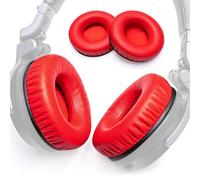 Voarmaks Stylish Color Options Dj Work Ear Pads Foam Cushion Compatible with Pioneer HDJ CUE1 Cue One,HDJ500 DJ Headphone Headset (Red Ear Pads)